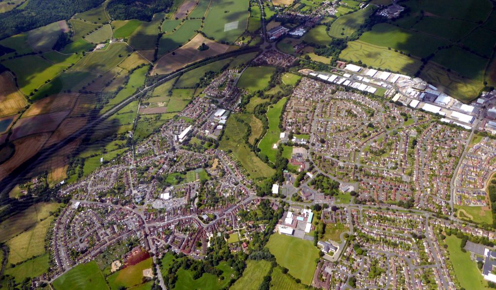 Alcester from above.