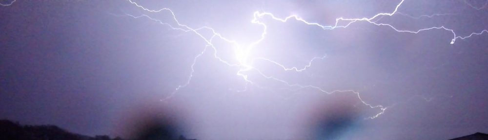 Lightning over the airfield