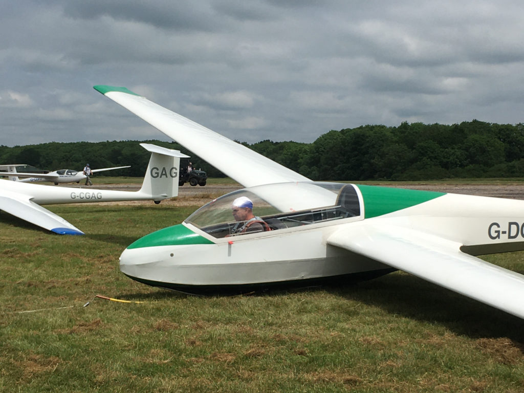 Richard flies solo in K13 G-DCBW