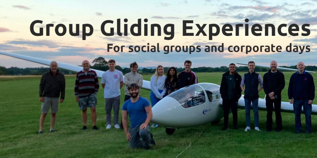 Group Gliding Experience
For social groups and corporate days